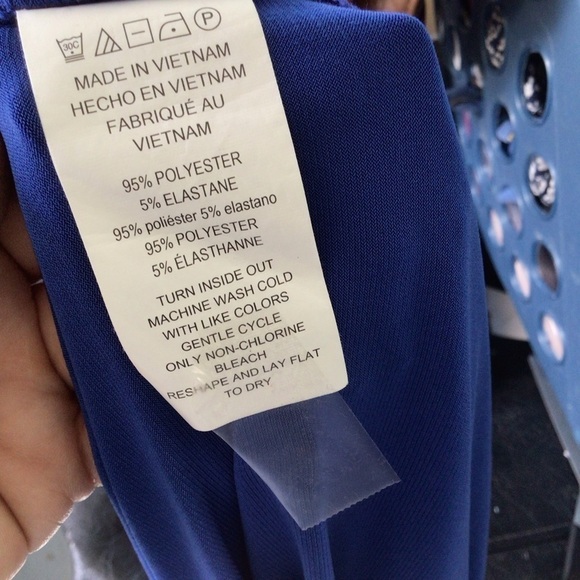 Michael Kors Cold Shoulder Blue Blouse - Picture 6 of 7